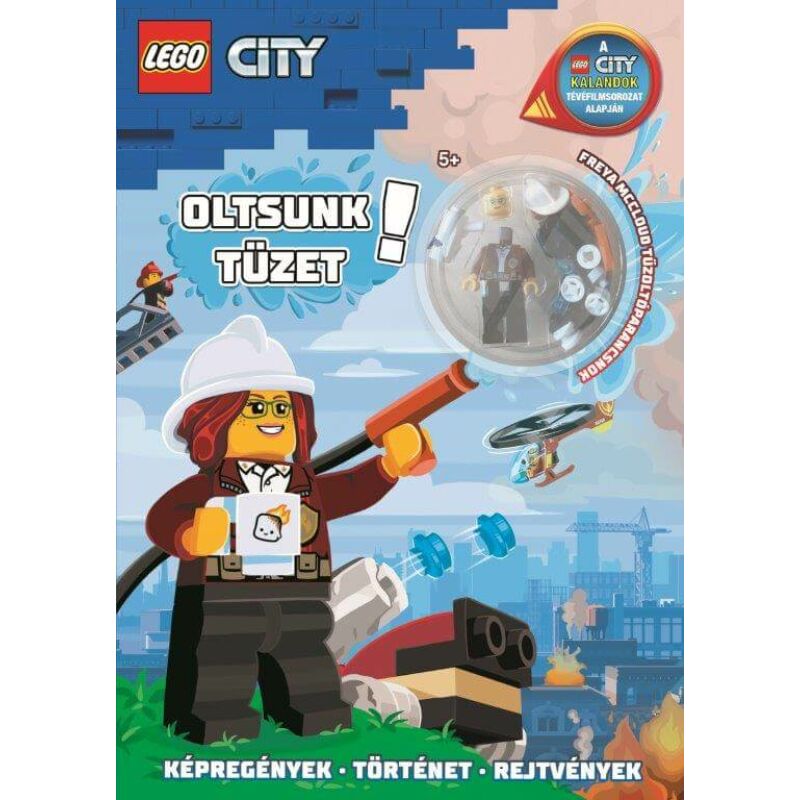 Lego City - Oltsunk tüzet - Freya McCloud tűzoltóparancsnok minifiguráva