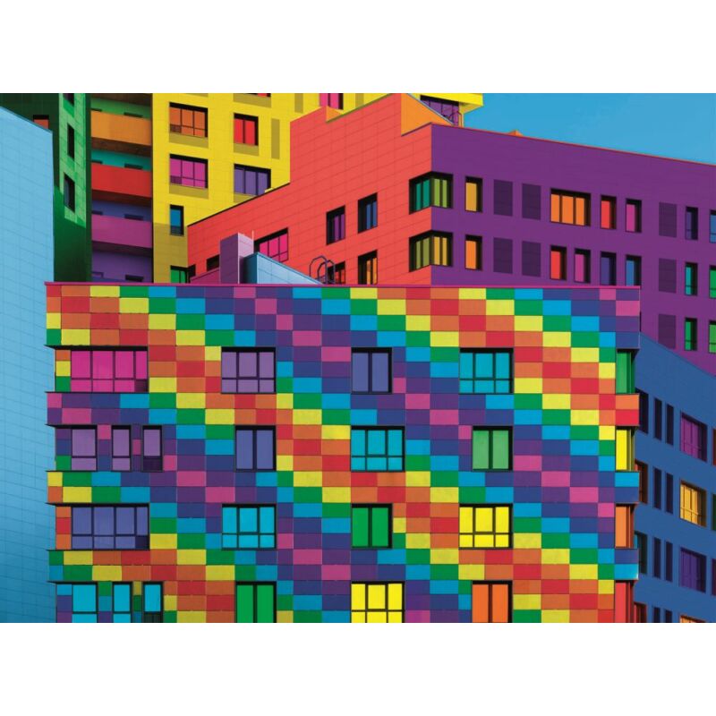 Négyzetek 500 db-os puzzle - Clemetoni ColorBoom