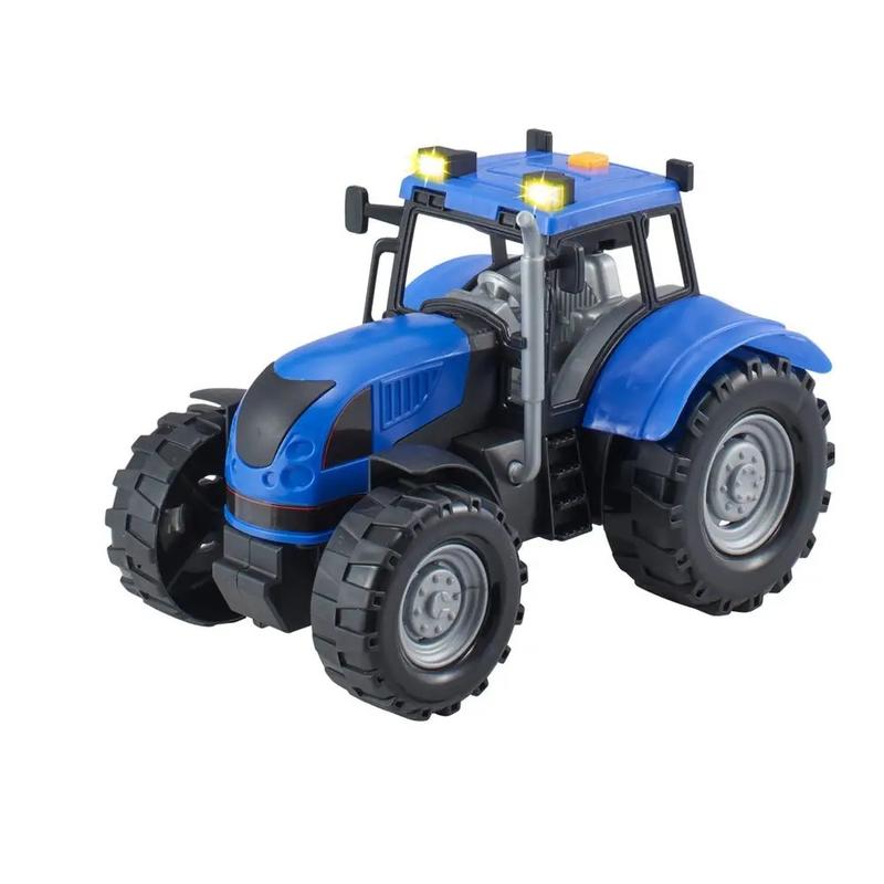 Teamsterz mezőgazdasági traktor kék, 17 cm