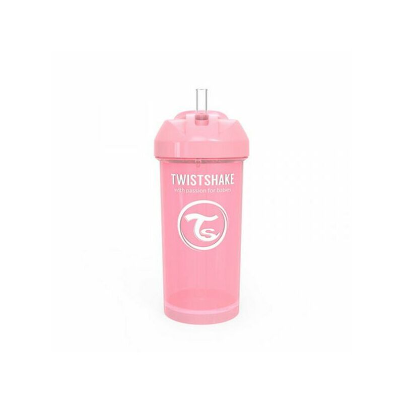 Twistshake Szívószálas itató, pink