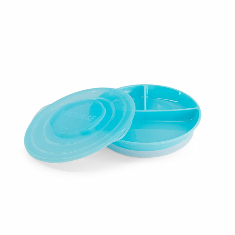 Twistshake Osztott tányér, kék