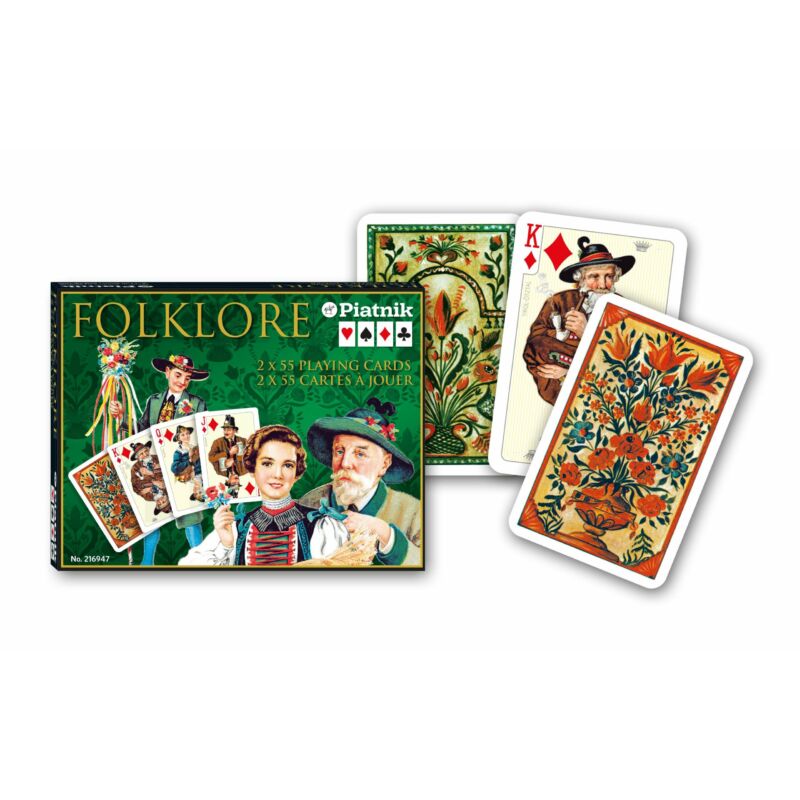 Luxus Römi kártya Folklore 2*55 lapos