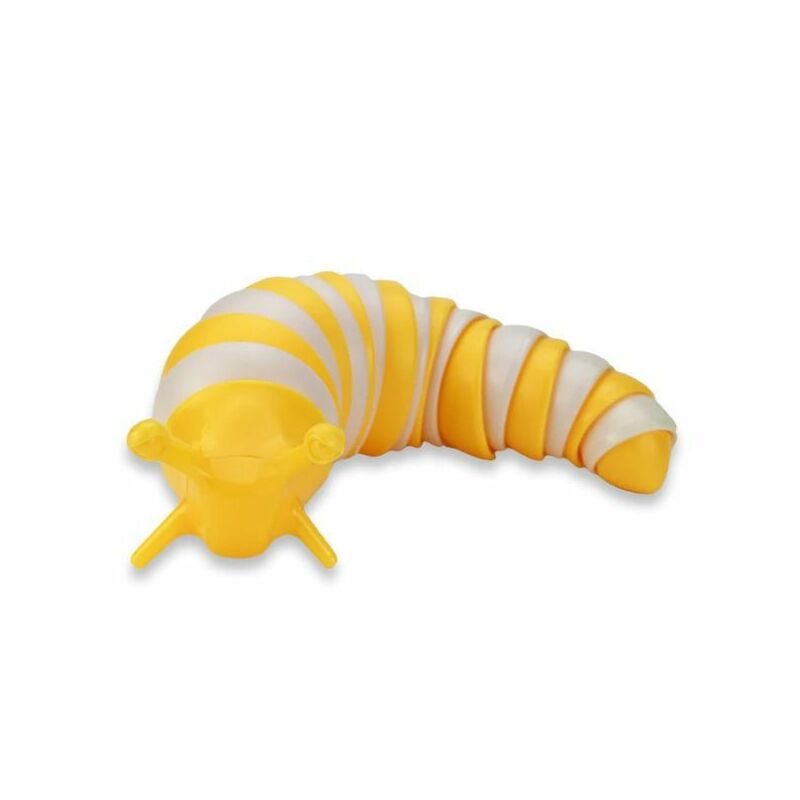 Slugzy fidget játék - sárga-fehér színben