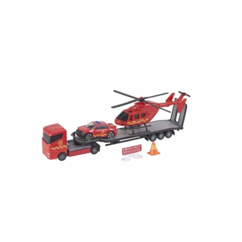 Teamsterz mentőhelikopter szett - piros