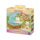 Kép 1/3 - Sylvanian Families csoki nyuszi ikrek klasszikus babakocsival