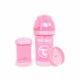 Kép 2/3 - Twistshake Kólika elleni cumisüveg 180 ml-es, pink