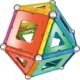 Kép 2/7 - Geomag Rainbow 72 db-os mágneses építőjáték