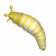 Kép 2/2 - Slugzy fidget játék - sárga-fehér színben