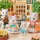 Kép 4/4 - Sylvanian Families Tejfehér cica család (5738)