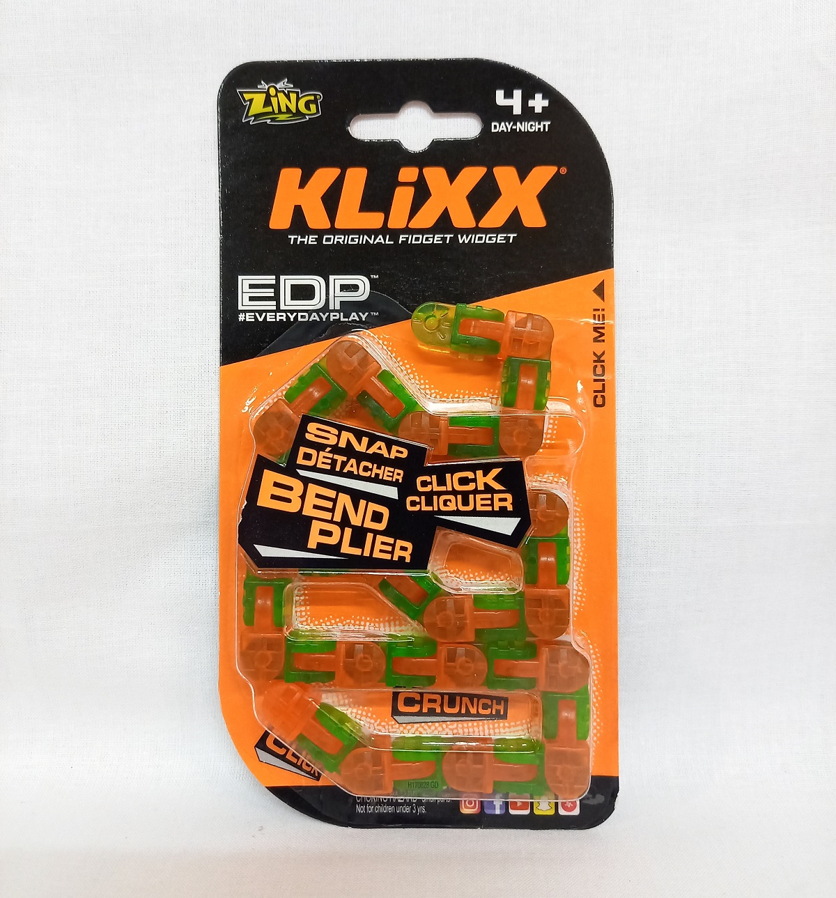 Klixx Fidget zöld-narancs lánc