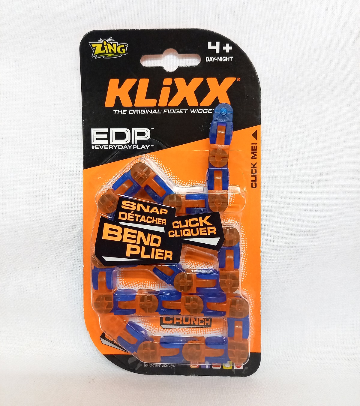 Klixx Fidget narancs-kék lánc