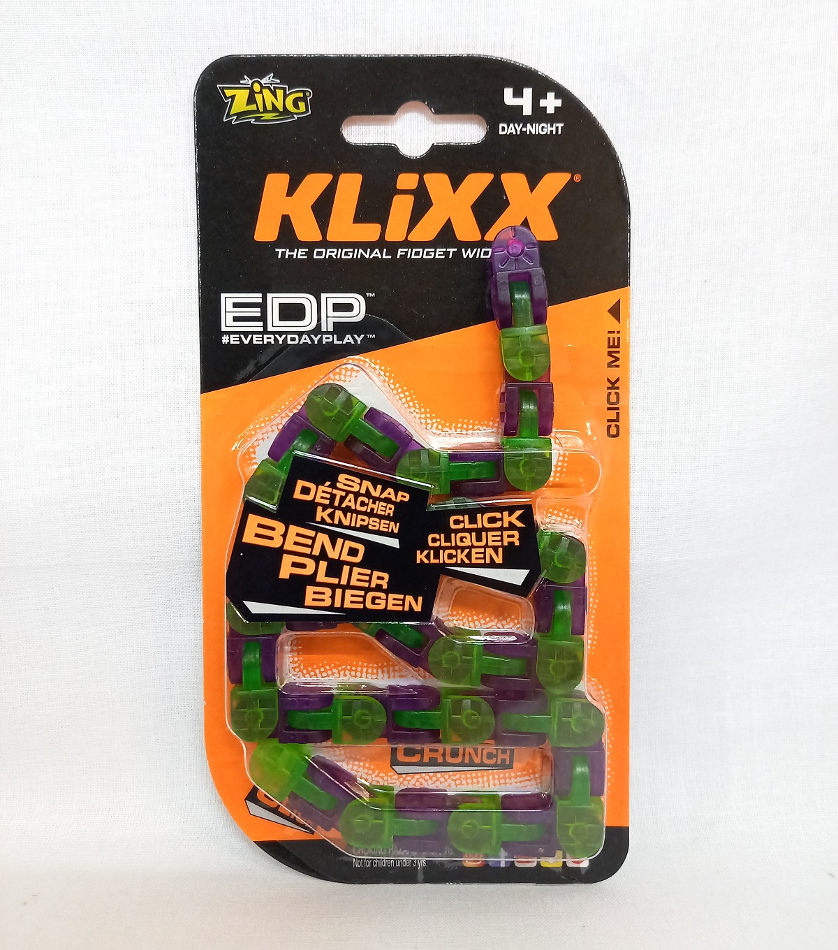 Klixx Fidget zöld-lila lánc