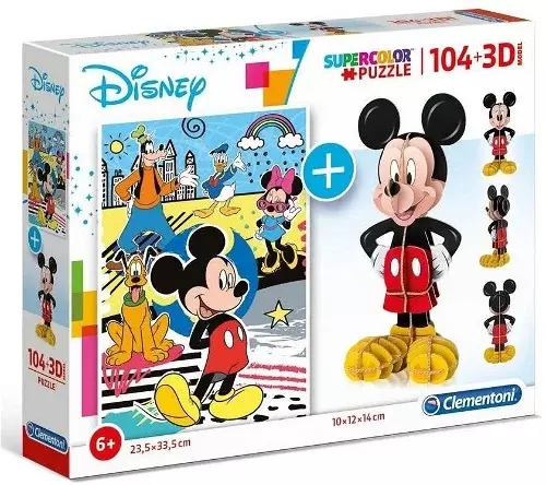 Mickey 104 db-os 3D puzzle - Clementoni 20157