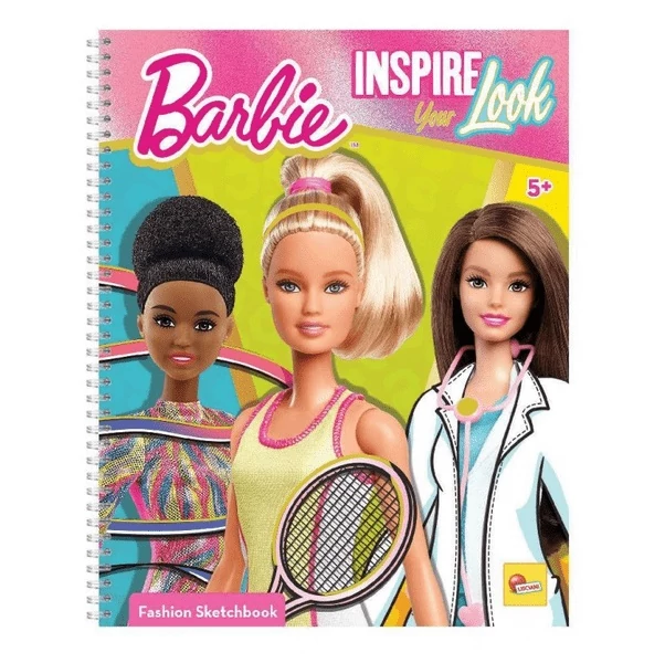 Barbie divattervező vázlatfüzet INSPIRE YOUR LOOK