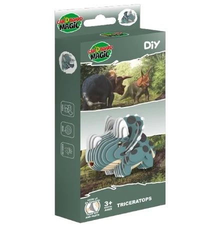 3D papírszobrászat - Triceratops