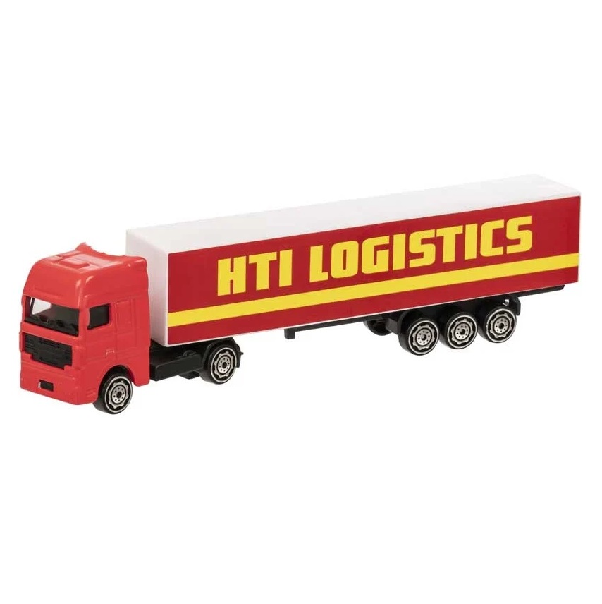 Teamsterz HTI Logistics nyerges kamion piros, 20 cm