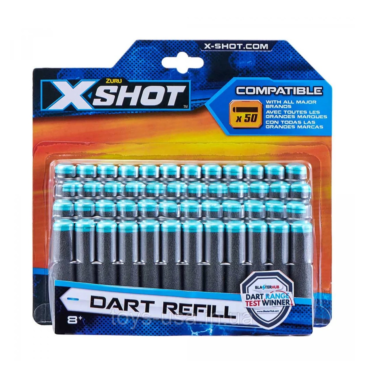X-Shot Excel 50 db szivacs töltény - szürke