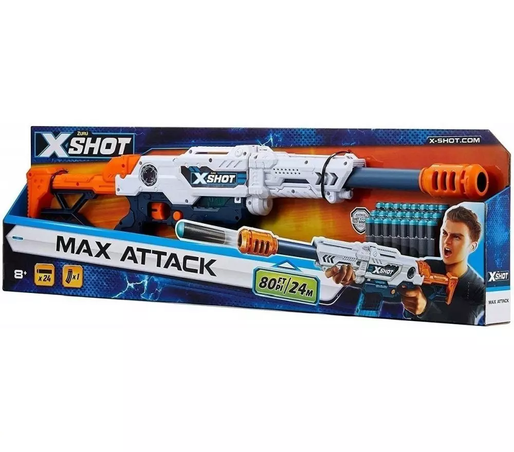 X-Shot Max Attack szivacslövő gépfegyver