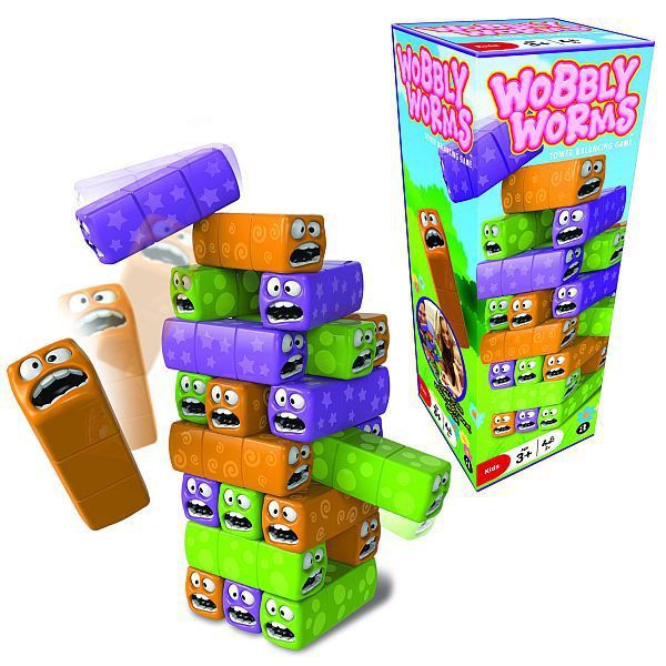 Wobbly Worms - egyensúlyozó torony játék
