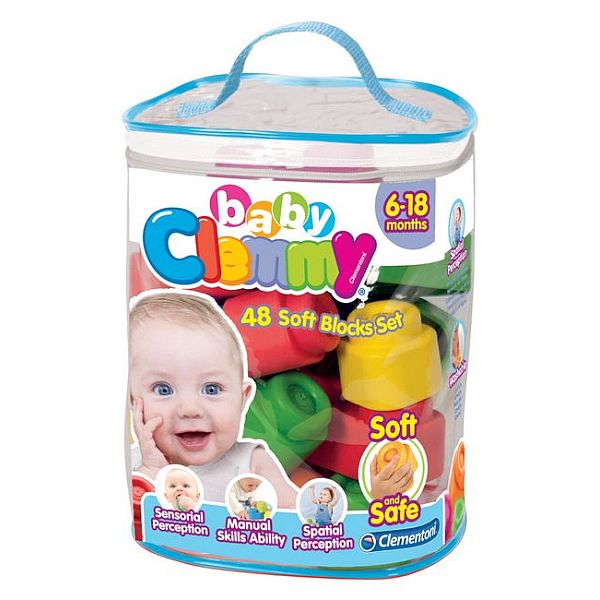 Clemmy Plus puha építőkockák 48 db-os