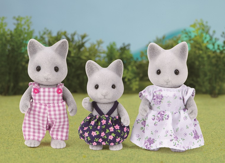 Sylvanian families Szürke cica család
