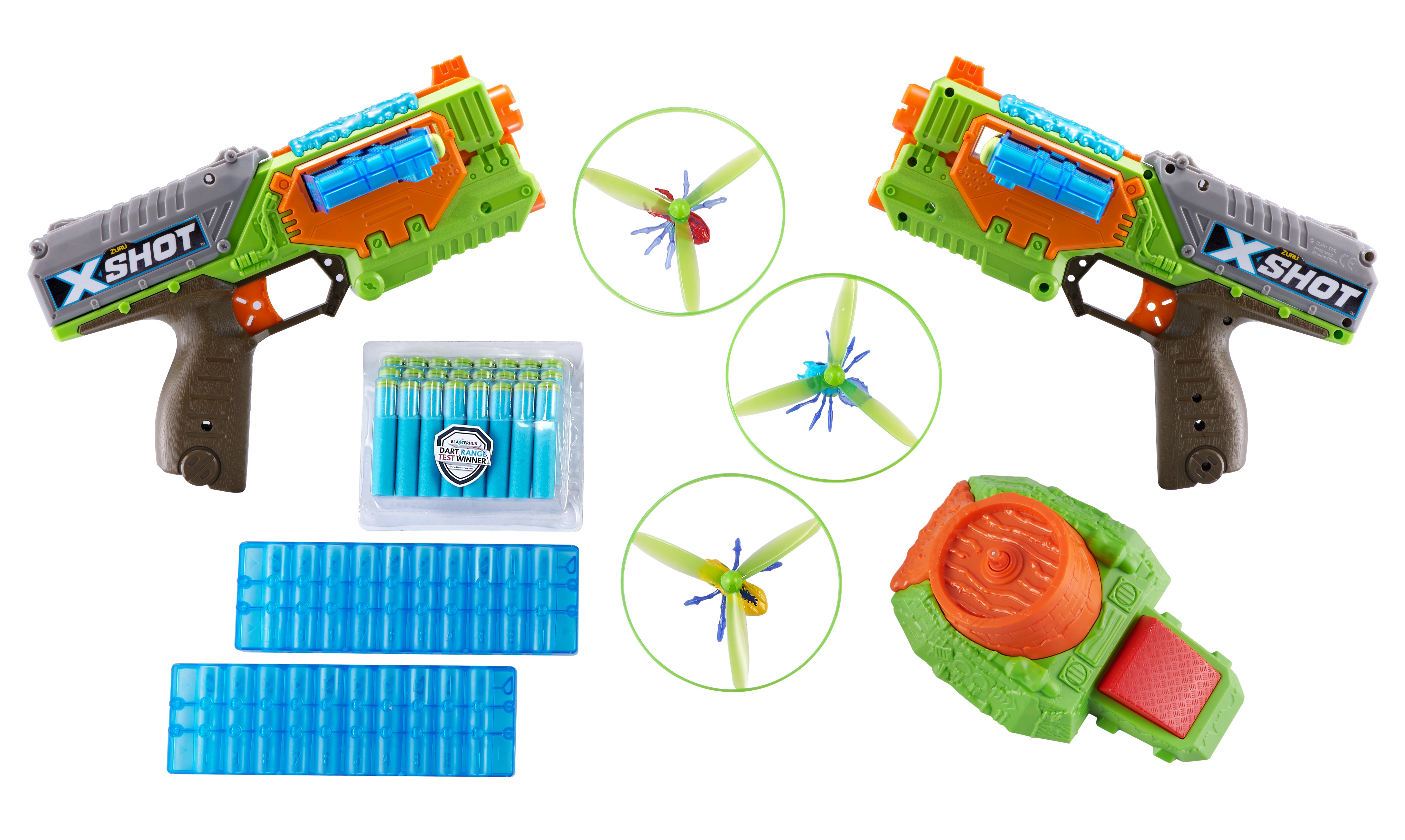 X-Shot Bogártámadás Swarm Seeker szivacslövő fegyver 2 db
