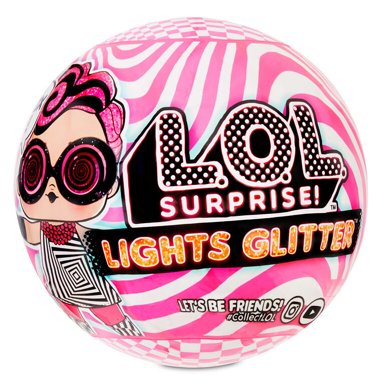 LOL Surprise világítós csillogós babák - lights glitter