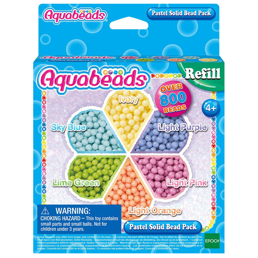 AquaBeads Pasztel gyöngyök, utántöltő szett