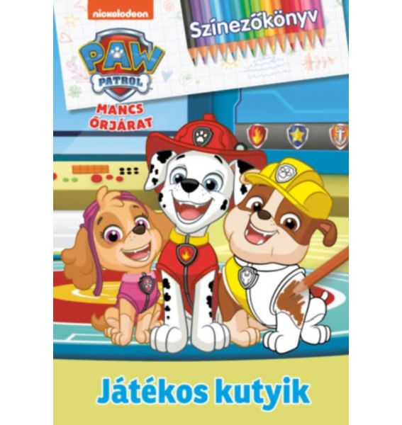 Mancs Őrjárat - Játékos kutyik, színezőkönyv