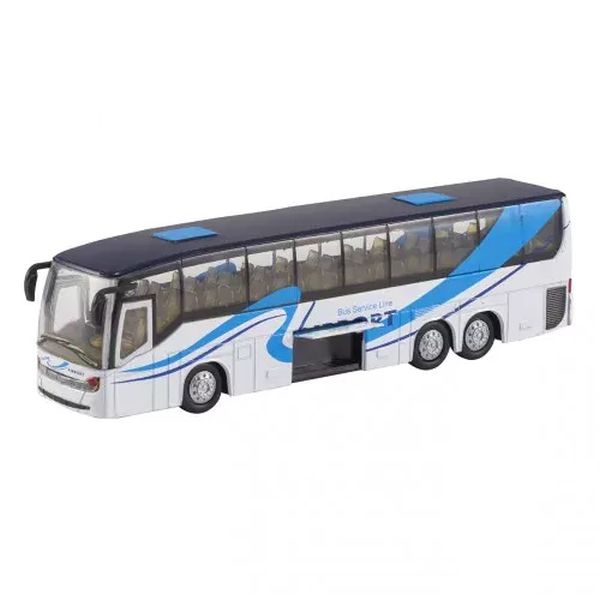 Teamsterz fehér turistabusz - Airport, 19 cm