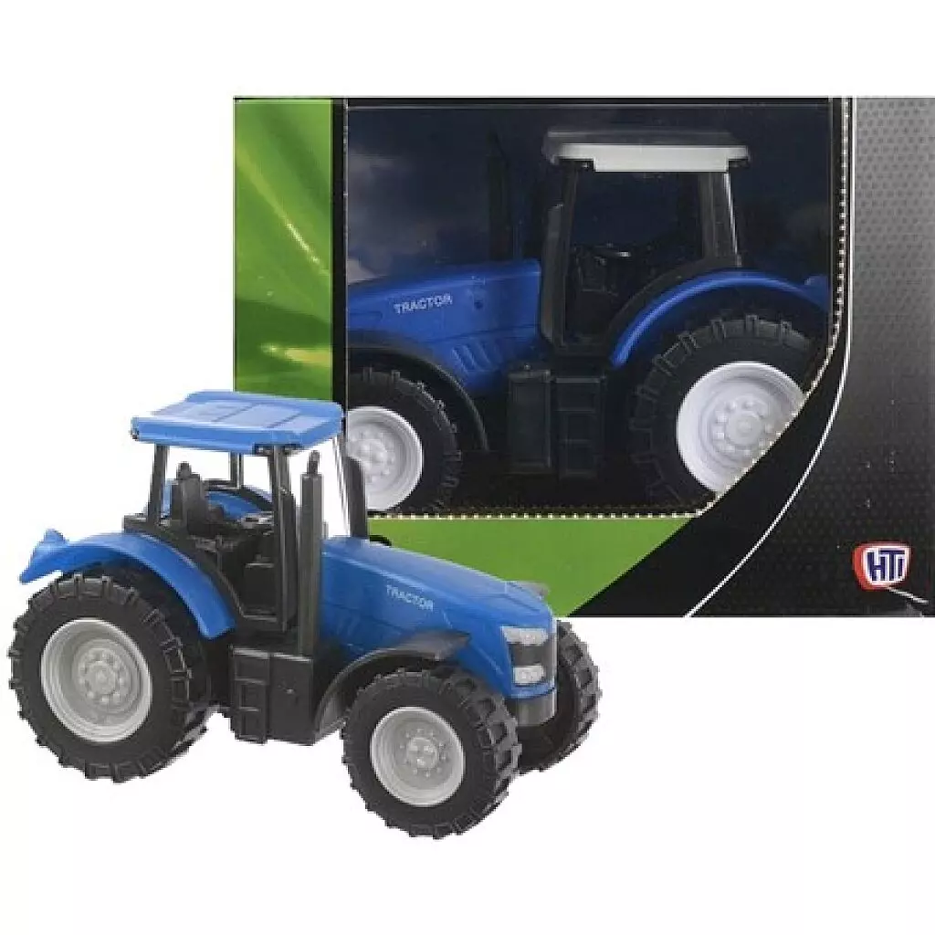 Teamsterz farm traktor kék, 16 cm