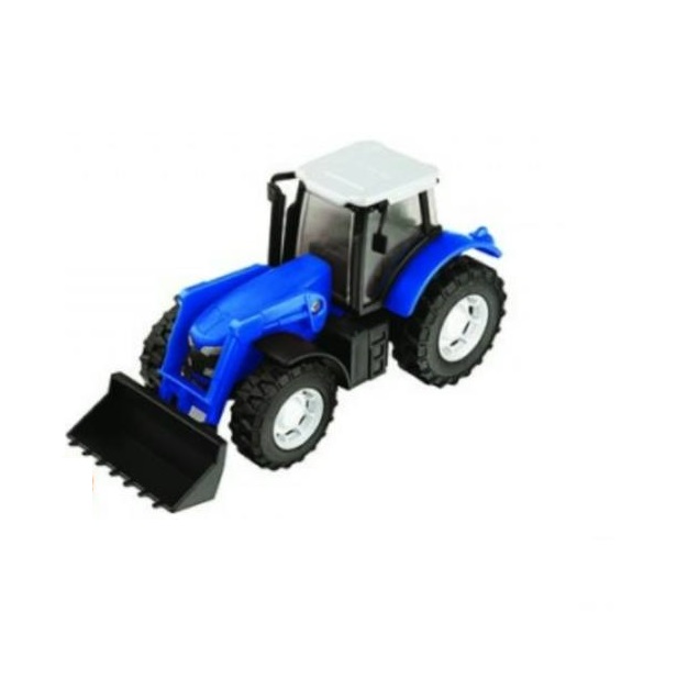 Teamsterz traktor kiegészítőkkel kék, 12 cm
